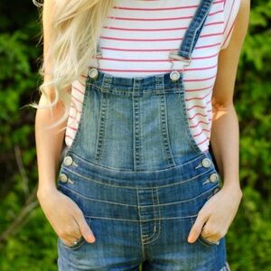 🛍️ HOT KISS Ava Overalls in Blue Denim - Size 9 (Junior)